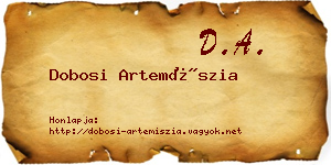 Dobosi Artemíszia névjegykártya